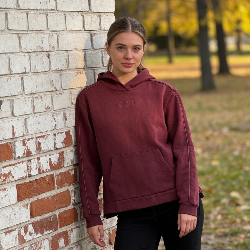 Puma Women's Maroon Hoodie